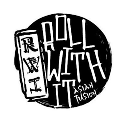 RWI ROLL WITH IT ASIAN FUSION logo