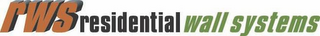 RWS RESIDENTIAL WALL SYSTEMS logo