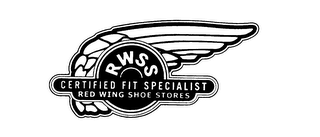RWSS CERTIFIED FIT SPECIALIST RED WING SHOE STORES logo