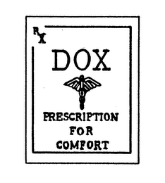 RX DOX PRESCRIPTION FOR COMFORT logo