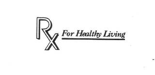 RX FOR HEALTHY LIVING logo