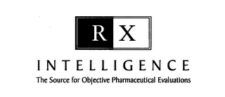 RX INTELLIGENCE THE SOURCE FOR OBJECTIVE PHARMACEUTICAL EVALUATIONS logo