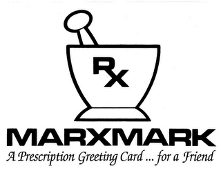 RX MARXMARK A PRESCRIPTION GREETING CARD...FOR A FRIEND logo