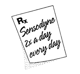 RX SENSODYNE 2X A DAY EVERY DAY logo