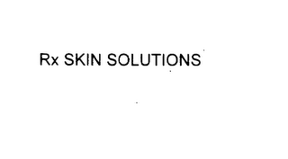 RX SKIN SOLUTIONS logo
