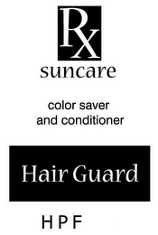 RX SUNCARE COLOR SAVER AND CONDITIONER HAIRGUARD HPF logo