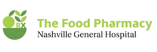 RX, THE FOOD PHARMACY, NASHVILLE GENERAL HOSPITAL logo