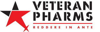 RX VETERAN PHARMS REDDERE IN ANTE logo