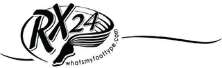 RX24 WHATSMYFOOTTYPE.COM logo