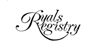 RYALS REGISTRY logo