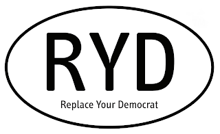 RYD REPLACE YOUR DEMOCRAT logo