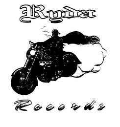 RYDA RECORDS MOTORCYCLE & RIDER
