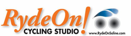 RYDEON! CYCLING STUDIO WWW.RYDEONSALINE.COM logo