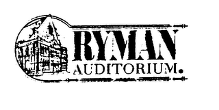 RYMAN AUDITORIUM logo