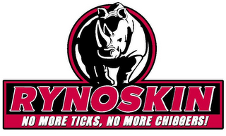 RYNOSKIN NO MORE TICKS, NO MORE CHIGGERS! logo