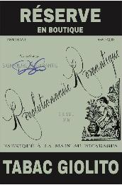RÉSERVE EN BOUTIQUE RÉVOLUTIONNAIRE ROMANTIQUE FABRIQUÉ Á LA MAIN AU NICARAGUA TABAC GIOLITO logo