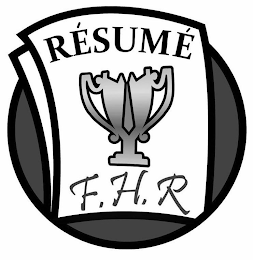 RÉSUMÉ F.H.R logo