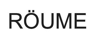 RÖUME logo