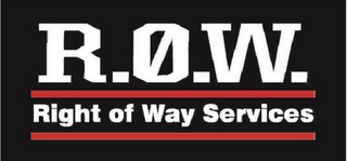 R.Ø.W. RIGHT OF WAY SERVICES logo