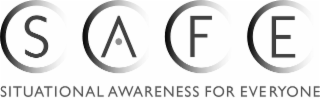 S A F E SITUATIONAL AWARENESS FOR EVERYONE logo