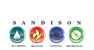 S A N D I S O N PLUMBING HEATING COOLING MECHANICAL logo