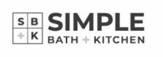 S B + K SIMPLE BATH + KITCHEN logo