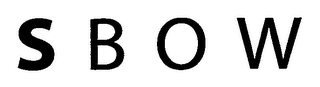 S B O W logo