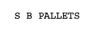 S B PALLETS logo