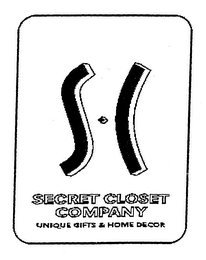 S C SECRET CLOSET COMPANY UNIQUE GIFTS & HOME DECOR logo