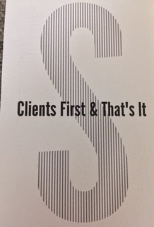 S CLIENTS FIRST & THAT'S IT logo