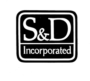 S & D INCORPORATED logo