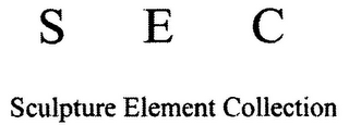 S E C SCULPTURE ELEMENT COLLECTION logo