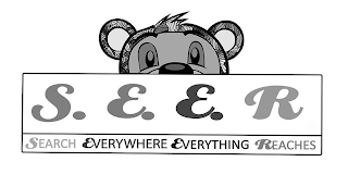 S. E. E. R SEARCH EVERYWHERE EVERYTHING REACHES logo
