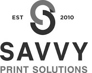 S EST 2010 SAVVY PRINT SOLUTIONS logo