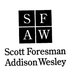 S F A W SCOTT FORESMAN ADDISON WESLEY logo