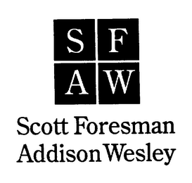 S F A W SCOTT FORESMAN ADDISON WESLEY logo