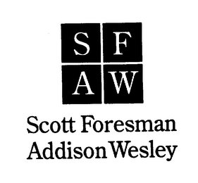 S F A W SCOTT FORESMAN ADDISON WESLEY logo