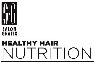 S G SALON GRAFIX HEALTH HAIR NUTRITION logo