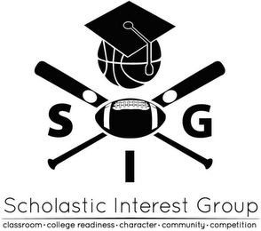 S G SCHOLASTIC INTEREST GROUP CLASSROOMCOLLEGE READINESS CHARACTER COMMUNITY COMPETITION logo