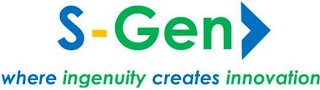 S - GEN WHERE INGENUITY CREATES INNOVATION logo
