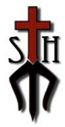 S H logo