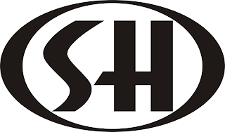 S H logo