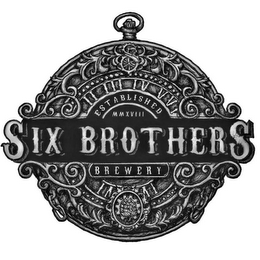 S II III IV V VI ESTABLISHED MMXVIII SIX BROTHERS BREWERY IV VI logo