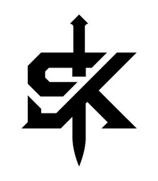 S K logo