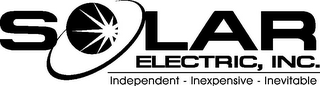 S LAR ELECTRIC, INC. INDEPENDENT - INEXPENSIVE - INEVITABLE logo