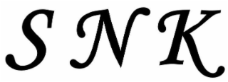 S N K logo