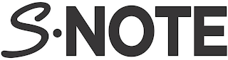 S NOTE logo