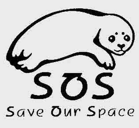 S O S SAVE OUR SPACE logo