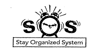 S O S STAY ORGANIZED SYSTEM logo