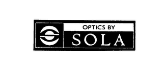 S OPTICS BY SOLA logo